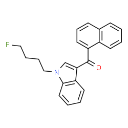 ChemSpider 2D Image | [1-(4-Fluorobutyl)-1H-indol-3-yl](1-naphthyl)methanone | C23H20FNO