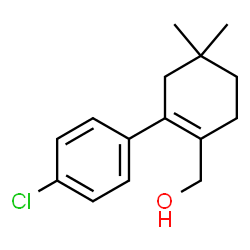 ChemSpider 2D Image | [2-(4-Chlorophenyl)-4,4-dimethyl-1-cyclohexen-1-yl]methanol | C15H19ClO