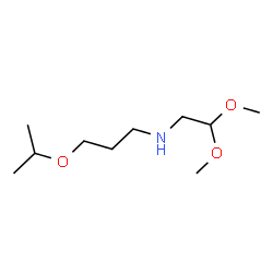 ChemSpider 2D Image | N-(2,2-Dimethoxyethyl)-3-isopropoxy-1-propanamine | C10H23NO3