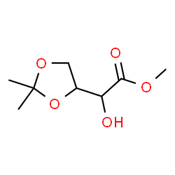 ChemSpider 2D Image | Methyl (2,2-dimethyl-1,3-dioxolan-4-yl)(hydroxy)acetate | C8H14O5