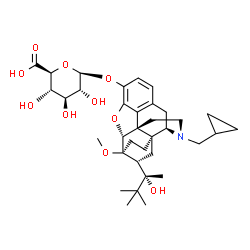 ChemSpider 2D Image | Buprenophine beta-D-glucuronide | C35H49NO10