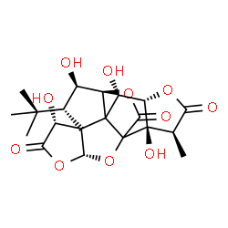 ChemSpider 2D Image | (3R,6R,7R,8S,9R,10S,12S,13S,16S,17R)-6,9,12,17-Tetrahydroxy-16-methyl-8-(2-methyl-2-propanyl)-2,4,14,19-tetraoxahexacyclo[8.7.2.0~1,11~.0~3,7~.0~7,11~.0~13,17~]nonadecane-5,15,18-trione | C20H24O11