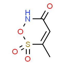 ChemSpider 2D Image | 3-Methyl-1,2,6-oxathiazin-5(6H)-one 2,2-dioxide | C4H5NO4S