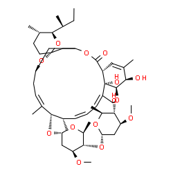 ChemSpider 2D Image | (1'R,2R,4'S,5S,6R,8'R,10'Z,12'S,13'S,14'Z,16'Z,20'R,21'R,24'S)-6-[(2S)-2-Butanyl]-21',24'-dihydroxy-5,11',13',22'-tetramethyl-2'-oxo-3,4,5,6-tetrahydrospiro[pyran-2,6'-[3,7,19]trioxatetracyclo[15.6.1.
1~4,8~.0~20,24~]pentacosa[10,14,16,22]tetraen]-12'-yl 2,6-dideoxy-4-O-(2,6-dideoxy-3-O-methyl-alpha-L-arabino-hexopyranosyl)-3-O-methyl-alpha-L-arabino-hexopyranoside | C48H74O14