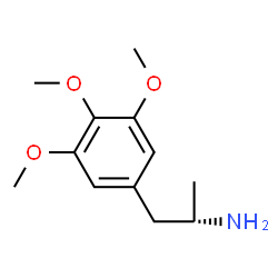 ChemSpider 2D Image | (S)-3,4,5-trimethoxyamphetamine | C12H19NO3