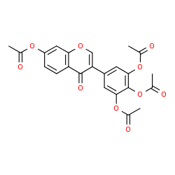 ChemSpider 2D Image | Tetraacetylbaptigenin | C23H18O10