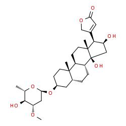 ChemSpider 2D Image | Deacetyloleandrin | C30H46O8