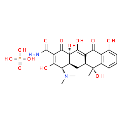ChemSpider 2D Image | TETRACYCLINE PHOSPHATE | C22H27N2O12P