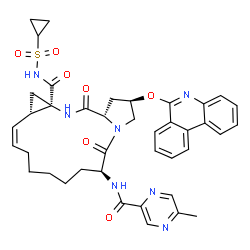 ChemSpider 2D Image | Paritaprevir | C40H43N7O7S
