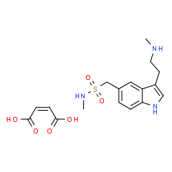 ChemSpider 2D Image | MONODESMETHYL SUMATRIPTAN MALEATE | C17H23N3O6S