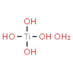 ChemSpider 2D Image | Tetrahydroxytitanium hydrate (1:1) | H6O5Ti