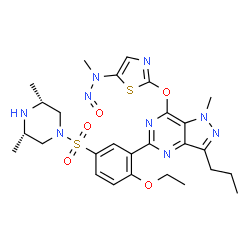 ChemSpider 2D Image | Nitrosoprodenafil | C27H35N9O5S2