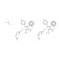 ChemSpider 2D Image | ATORVASTATIN CALCIUM PROPYLENE GLYCOL SOLVATE | C69H76CaF2N4O12