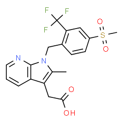 ChemSpider 2D Image | Fevipiprant | C19H17F3N2O4S