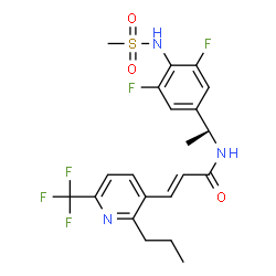 ChemSpider 2D Image | asivatrep | C21H22F5N3O3S