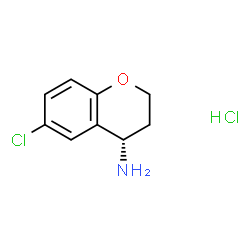 ChemSpider 2D Image | (S)-6-Chlorochroman-4-amine hydrochloride | C9H11Cl2NO