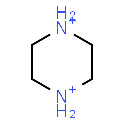 ChemSpider 2D Image | Piperazinediium | C4H12N2
