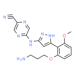ChemSpider 2D Image | prexasertib | C18H19N7O2