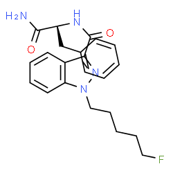 ChemSpider 2D Image | Nalpha-{[1-(5-Fluoropentyl)-1H-indazol-3-yl]carbonyl}-D-phenylalaninamide | C22H25FN4O2