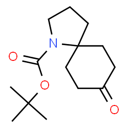 ChemSpider 2D Image | tert-butyl 8-oxo-1-azaspiro[4.5]decane-1-carboxylate | C14H23NO3