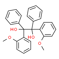 ChemSpider 2D Image | 1,2-Bis(2-methoxyphenyl)-1,2-diphenyl-1,2-ethanediol | C28H26O4