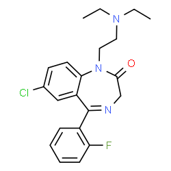 ChemSpider 2D Image | Flurazepam | C21H23ClFN3O