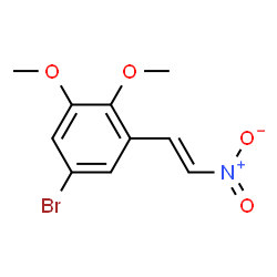ChemSpider 2D Image | 5-Bromo-1,2-dimethoxy-3-[(E)-2-nitrovinyl]benzene | C10H10BrNO4