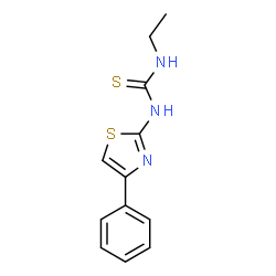 ChemSpider 2D Image | 1-Ethyl-3-(4-phenyl-1,3-thiazol-2-yl)thiourea | C12H13N3S2