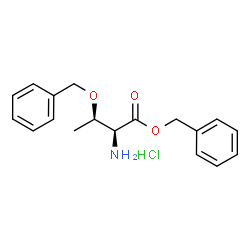 ChemSpider 2D Image | Benzyl O-benzyl-L-threoninate hydrochloride (1:1) | C18H22ClNO3