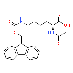 ChemSpider 2D Image | Ac-Lys(Fmoc)-OH | C23H26N2O5