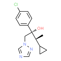 ChemSpider 2D Image | (2S,3R)-cyproconazole | C15H18ClN3O