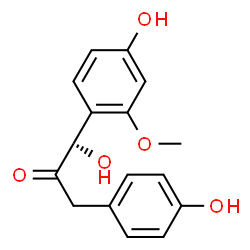 ChemSpider 2D Image | (1R)-1-Hydroxy-1-(4-hydroxy-2-methoxyphenyl)-3-(4-hydroxyphenyl)acetone | C16H16O5