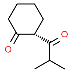 ChemSpider 2D Image | (2S)-2-Isobutyrylcyclohexanone | C10H16O2