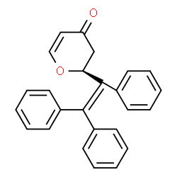 ChemSpider 2D Image | (2S)-2-(Triphenylvinyl)-2,3-dihydro-4H-pyran-4-one | C25H20O2