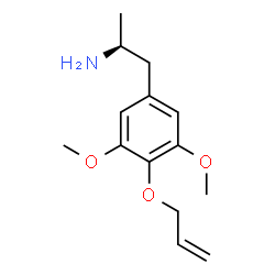 ChemSpider 2D Image | (2S)-1-[4-(Allyloxy)-3,5-dimethoxyphenyl]-2-propanamine | C14H21NO3