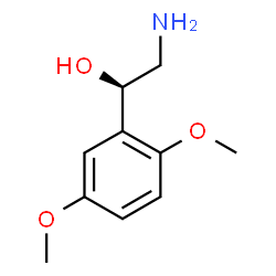 ChemSpider 2D Image | (1R)-2-Amino-1-(2,5-dimethoxyphenyl)ethanol | C10H15NO3