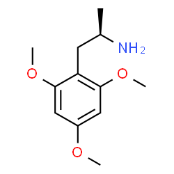 ChemSpider 2D Image | (2R)-1-(2,4,6-Trimethoxyphenyl)-2-propanamine | C12H19NO3