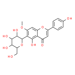 ChemSpider 2D Image | 1,5-Anhydro-1-[5-hydroxy-2-(4-hydroxyphenyl)-7-methoxy-4-oxo-4H-chromen-6-yl]hexitol | C22H22O10