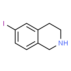 ChemSpider 2D Image | 6-Iodo-1,2,3,4-tetrahydroisoquinoline | C9H10IN