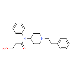 ChemSpider 2D Image | 3-Hydroxy-N-phenyl-N-[1-(2-phenylethyl)-4-piperidinyl]propanamide | C22H28N2O2