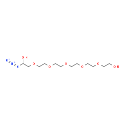 ChemSpider 2D Image | 1-Azido-3,6,9,12,15-pentaoxaheptadecane-1,17-diol | C12H25N3O7