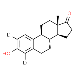 ChemSpider 2D Image | Estrone-d2 | C18H20D2O2