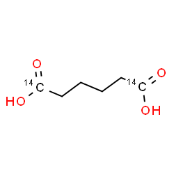 ChemSpider 2D Image | (1,6-~14~C_2_)Hexanedioic acid | C414C2H10O4