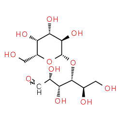 ChemSpider 2D Image | 4-O-beta-D-Galactopyranosyl-D-(1-~14~C)glucose | C1114CH22O11