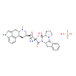 ChemSpider 2D Image | (2'beta,5'alpha,10alpha,12'beta)-5'-Benzyl-12'-hydroxy-2'-isopropyl-3',6',18-trioxo-9,10-dihydroergotaman methanesulfonate (1:1) | C36H45N5O8S