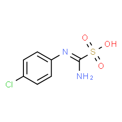 ChemSpider 2D Image | [(4-Chlorophenyl)amino](imino)methanesulfonic acid | C7H7ClN2O3S