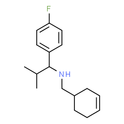 ChemSpider 2D Image | N-(3-Cyclohexen-1-ylmethyl)-1-(4-fluorophenyl)-2-methyl-1-propanamine | C17H24FN