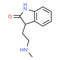 ChemSpider 2D Image | 3-[2-(Methylamino)ethyl]-1,3-dihydro-2H-indol-2-one | C11H14N2O