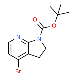 ChemSpider 2D Image | tert-butyl 4-bromo-1h,2h,3h-pyrrolo[2,3-b]pyridine-1-carboxylate | C12H15BrN2O2