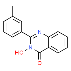 ChemSpider 2D Image | 3-Hydroxy-2-(3-methylphenyl)-4(3H)-quinazolinone | C15H12N2O2